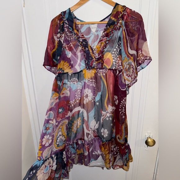 NWT - Jade by Johnny Was Multicolor Floral Dress - Picture 7 of 7